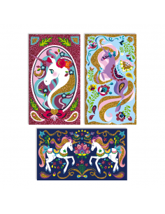 j07883 paillette licorne